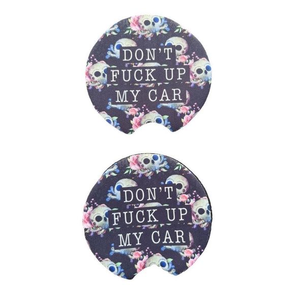 Don’t Mess Up My Car Car Coasters | Car Accessories | Car Coaster - Picture 3 of 7